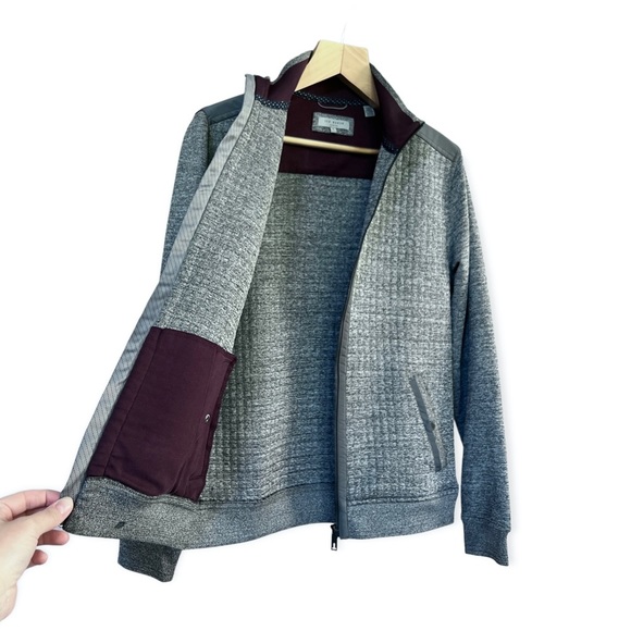 Ted Baker London Men’s Full Zip Whooty Grey Quilted Jacket, Size 4 (US Large) - Picture 6 of 11